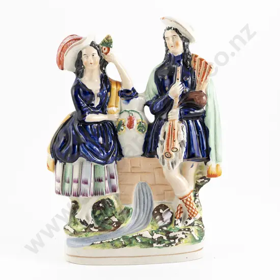 Victorian Staffordshire Flatback Figure