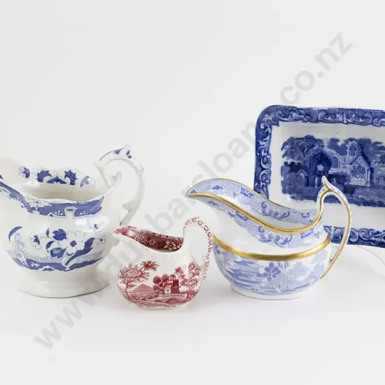 Three Victorian Sauce Boats