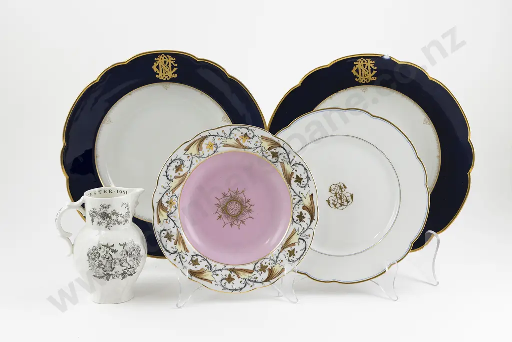 Pair Late C19th Limoges Plates Image 1++