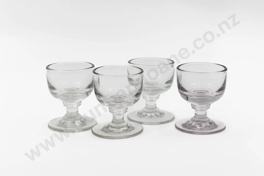 Four Victorian Deceptive Toastmasters Glasses Image 1++
