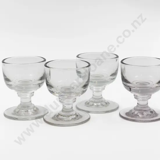Four Victorian Deceptive Toastmasters Glasses