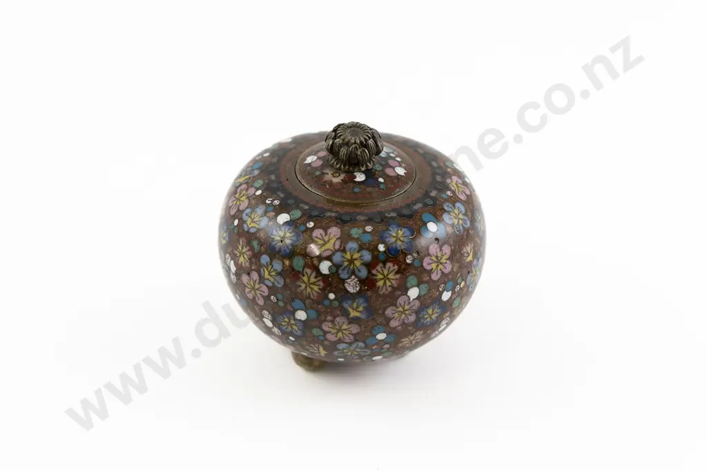 Japanese Meiji Period Cloisonne Pot Image 1++
