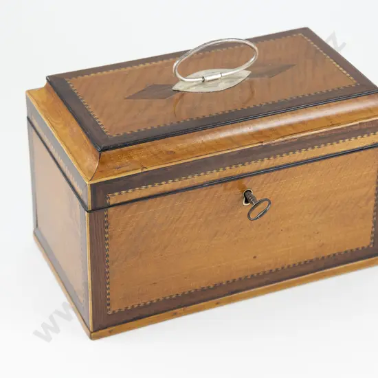Regency Satinwood Tea Caddy