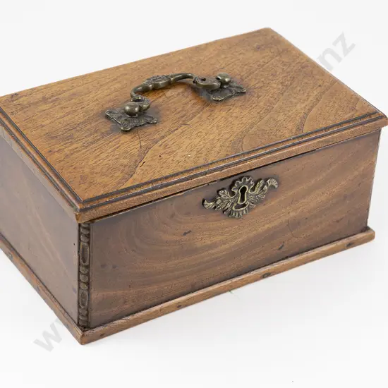 Geo III Mahogany Tea Caddy