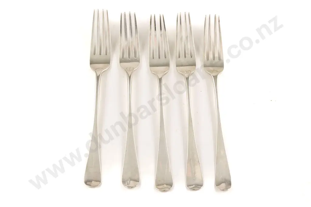 Set of Five Geo III S/S Tableforks Image 1++