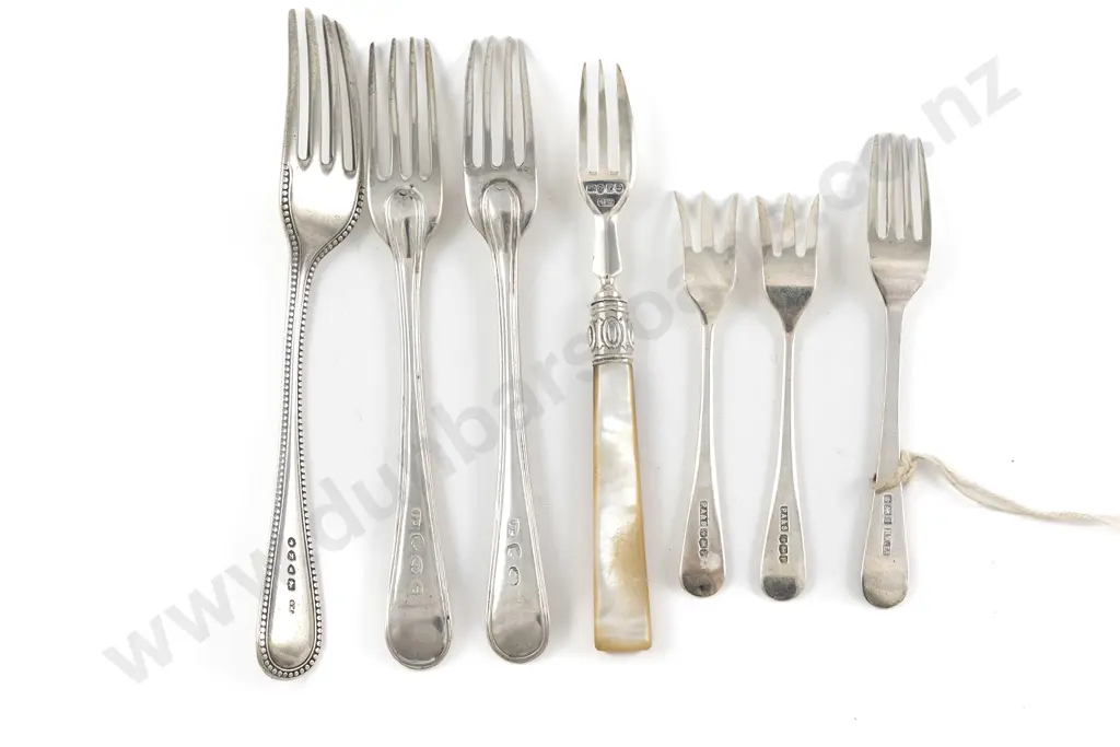 Seven Various S/S Forks Image 1++