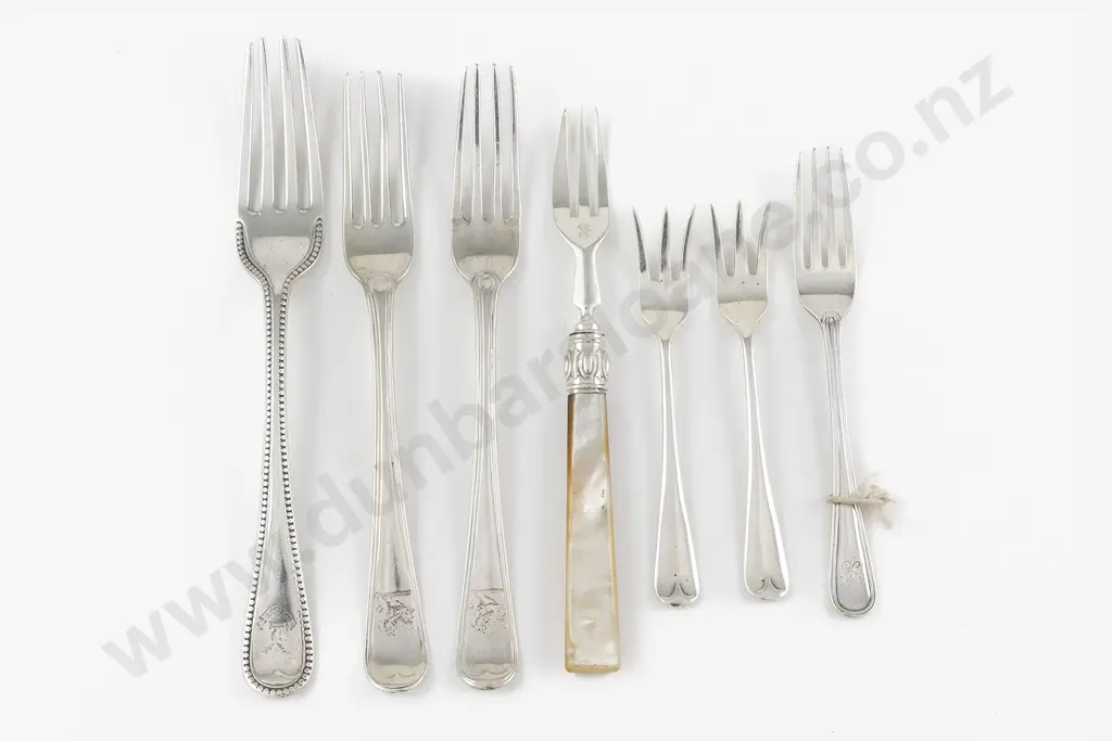 Seven Various S/S Forks Image 1++