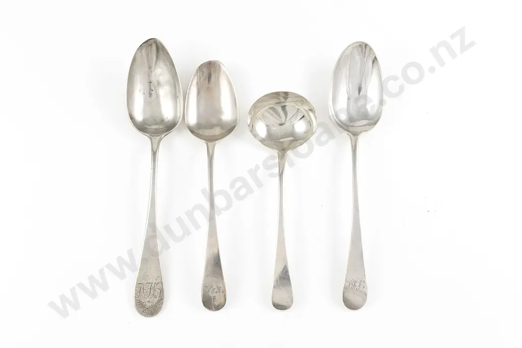 Two Georgian Old English S/S Tablespoons Image 1++