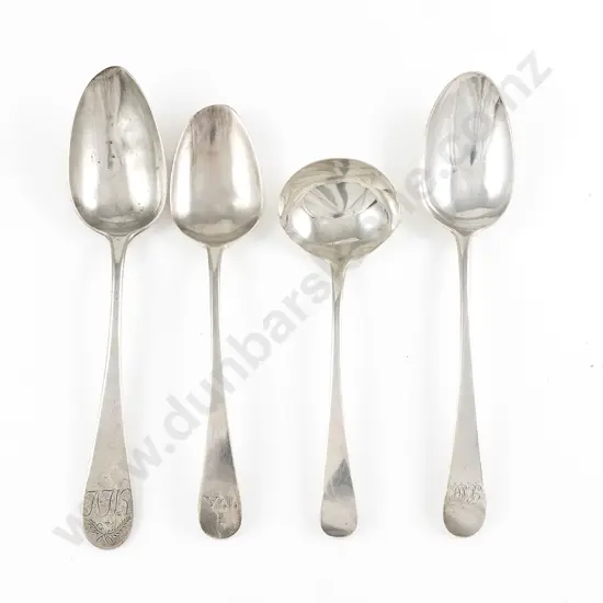 Two Georgian Old English S/S Tablespoons