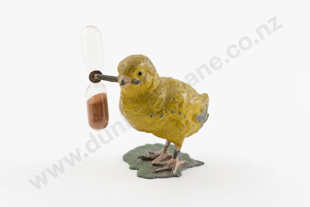 Victorian Painted DIecast Chick Egg Timer Image 1++