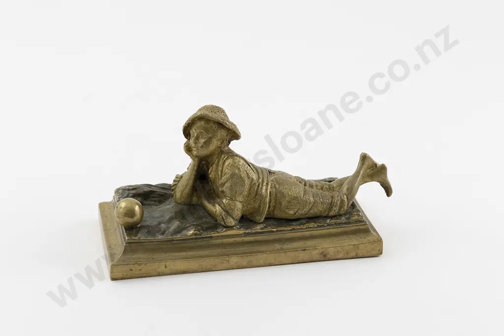 Victorian Brass Desk Paper Weight Image 1++