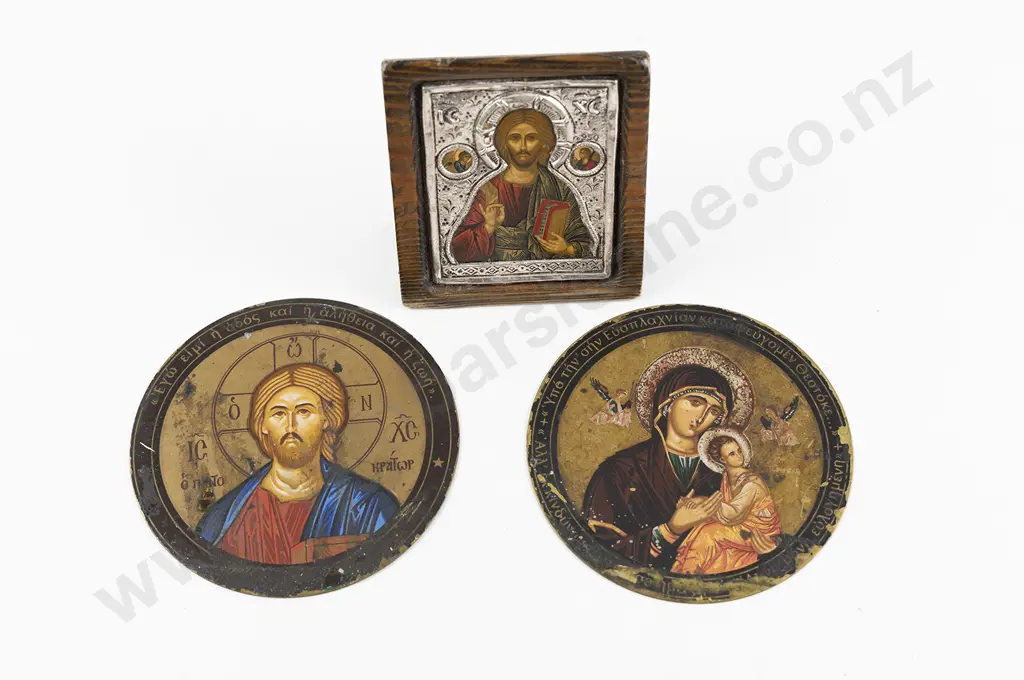 Two Late C19th Byzantine Type Icons Image 1++