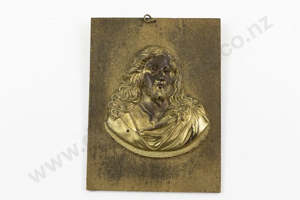 Late C19th Gilt Bronze Plaque Image 1++