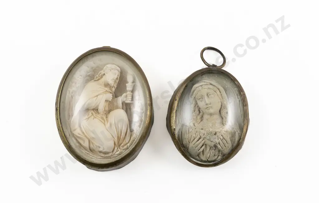 Two Victorian Carved Plaster Panels Image 1++