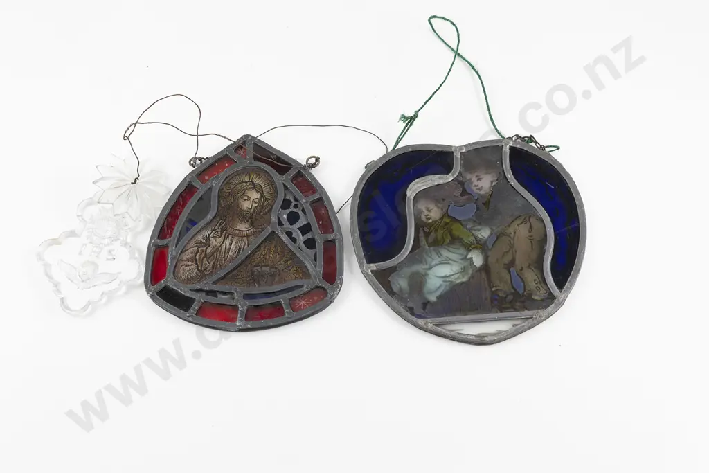 Antique Stained Glass Panel Image 1++