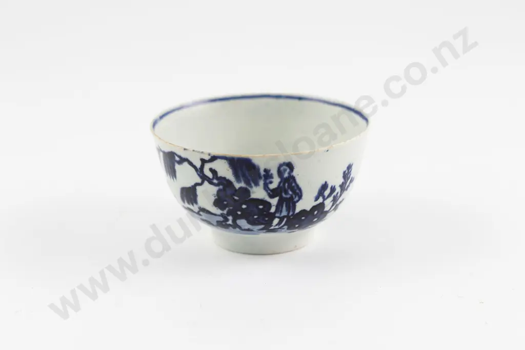 Late C18th Liverpool Pennington Period Porcelain Tea Bowl Image 1++