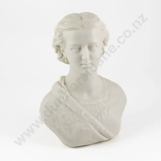 Vict Copeland Parian Ware Bust By F M Miller