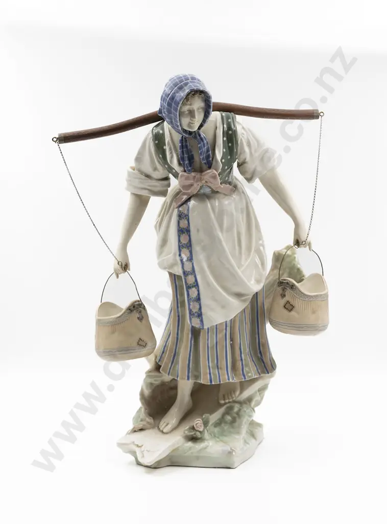 Large Amphora Figurine of a Milk Maid Image 1++