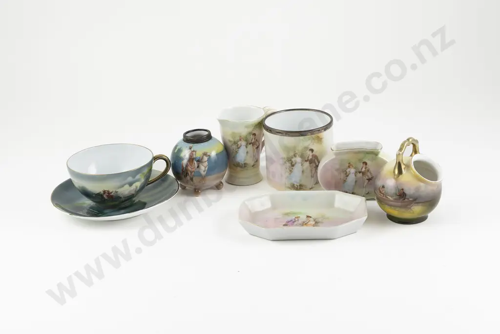 Collection Seven Pieces Royal Bayreuth Porcelain Image 1++