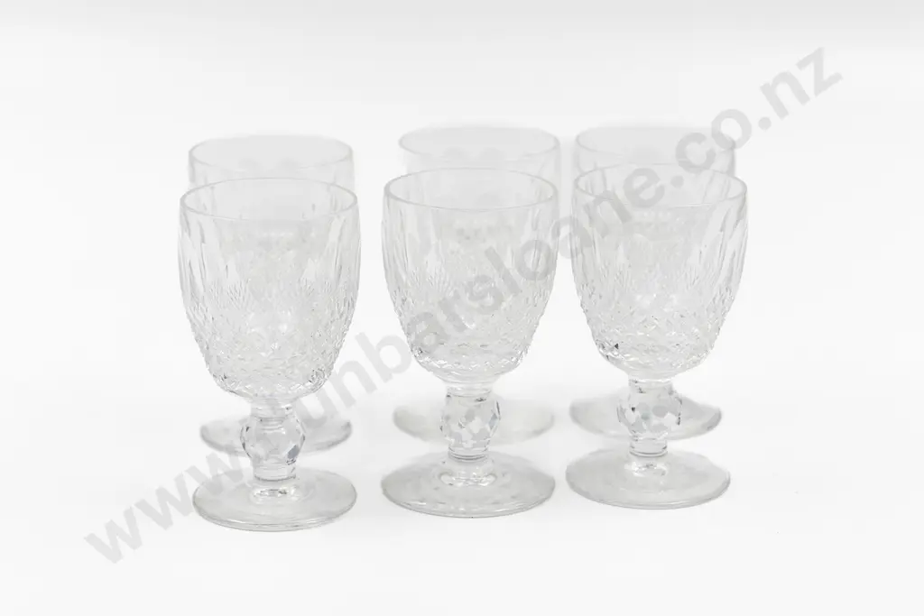 Set Six Waterford Crystal Port Glasses Image 1++