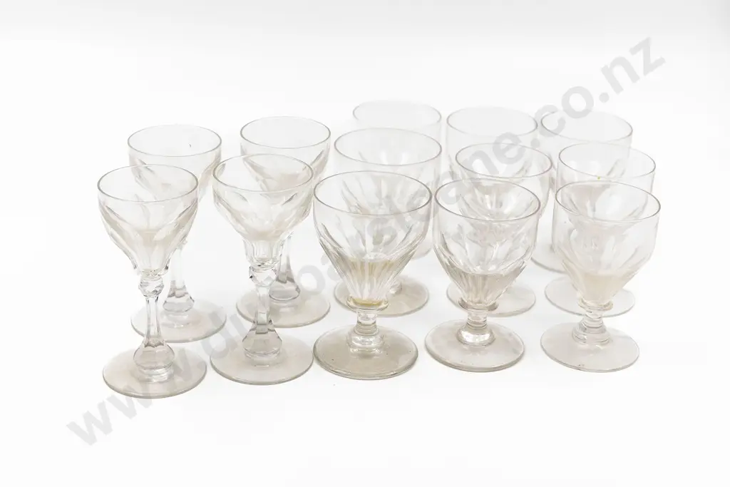 Set of Seven C19th Fortified Wine Glasses Image 1++