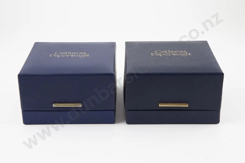 Two Boxed Caithness Glass "Fire Dance & Genesis" Paperweights Image 1++
