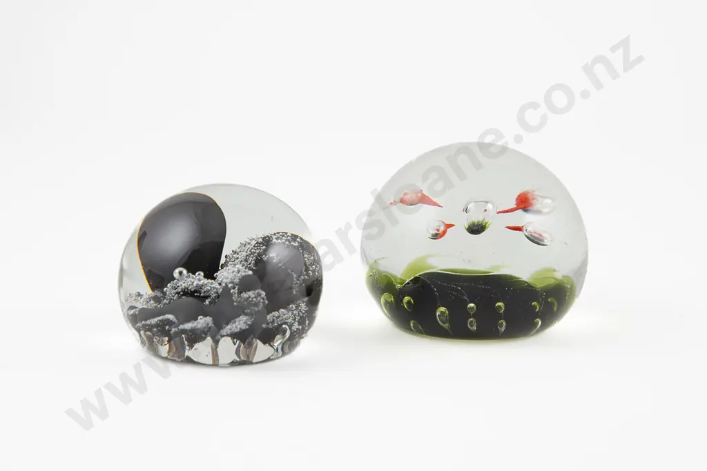 Two Boxed Caithness Glass "Fire Dance & Genesis" Paperweights Image 1++