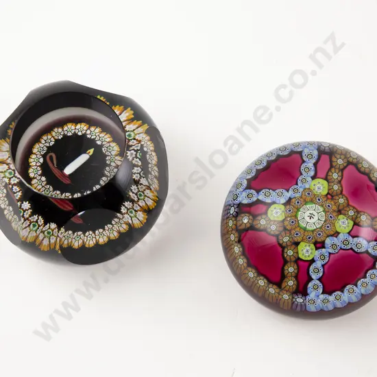 Two Boxed Caithness Glass Paperweights