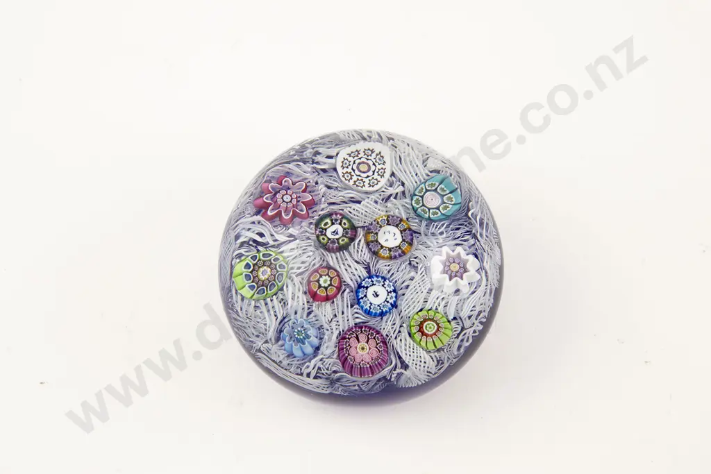 Boxed Perthshire Glass Millefiori Paperweight Image 1++