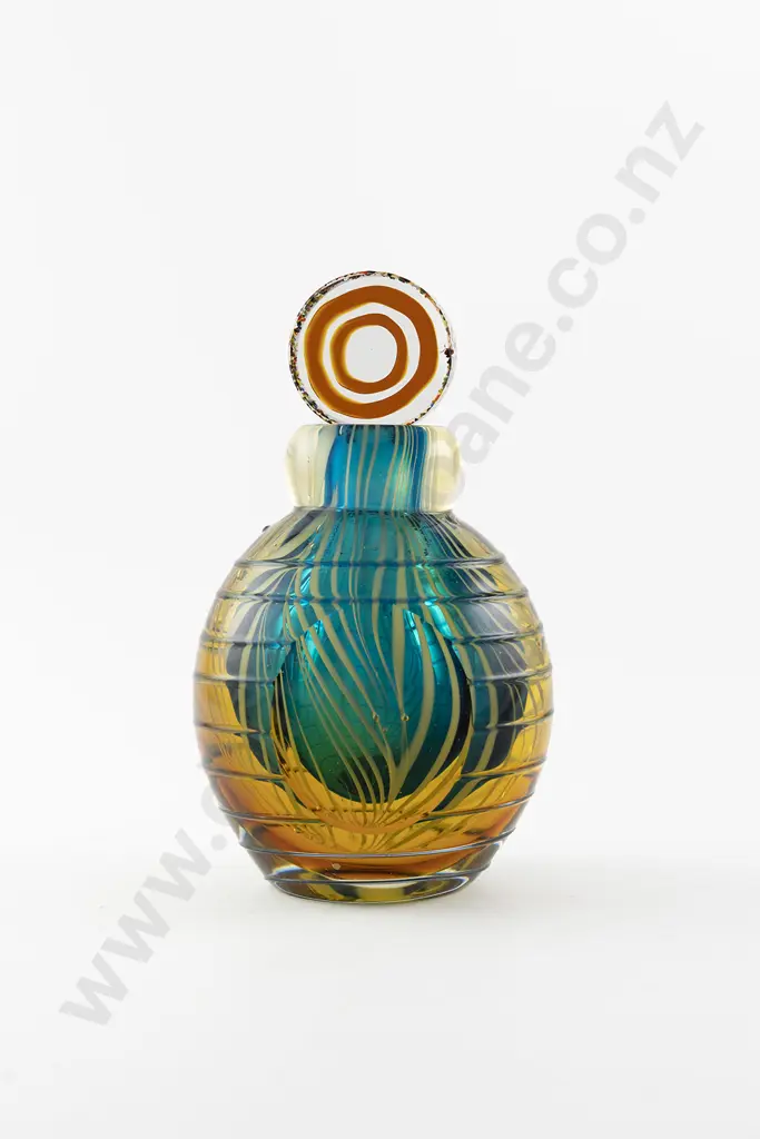 Large Heavy Murano Glass Scent Bottle Image 1++