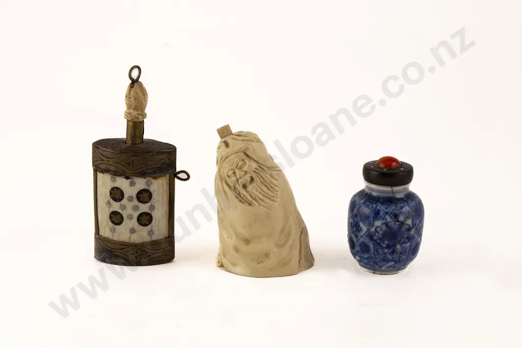 Three Asian Snuff Bottles Image 1++