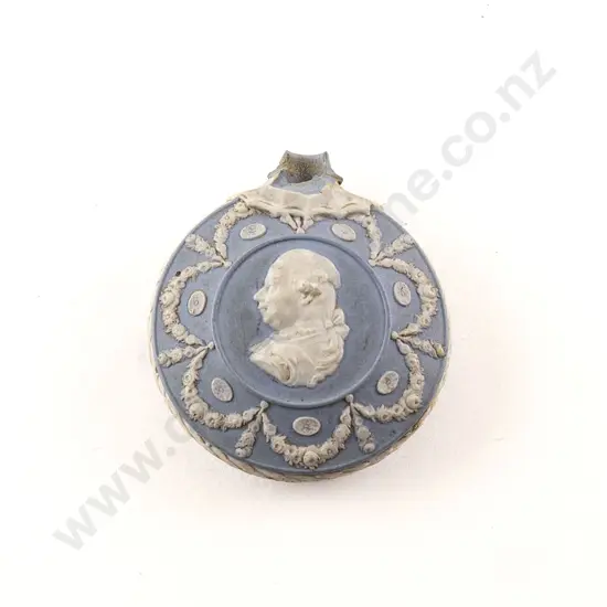 Early C19th Wedgwood Jasper Pocket Scent Flask
