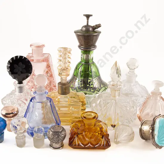 Collection Various Vintage Scent Bottles