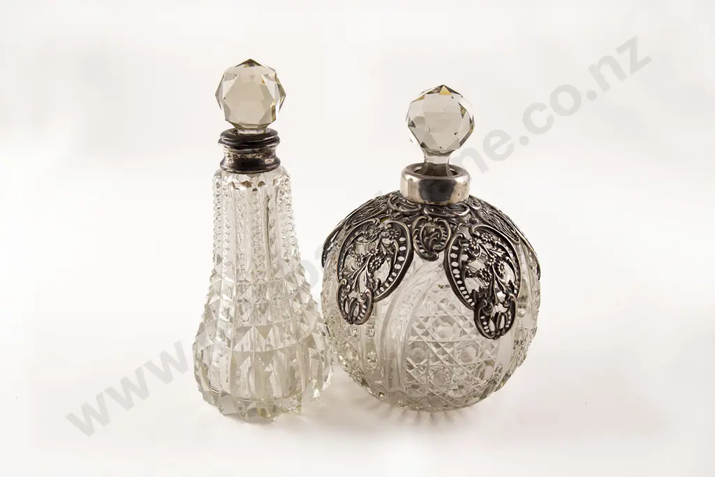 Six Victorian Scent Bottles Image 1++