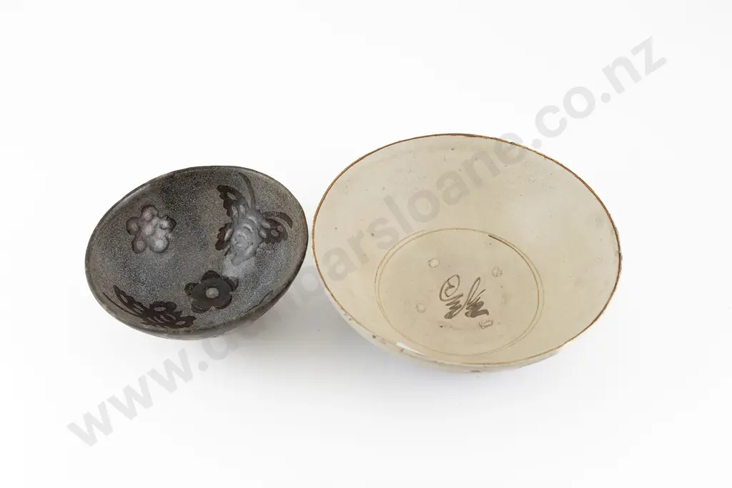 Two Chinese Song Dynasty Style Food Bowls Image 1++