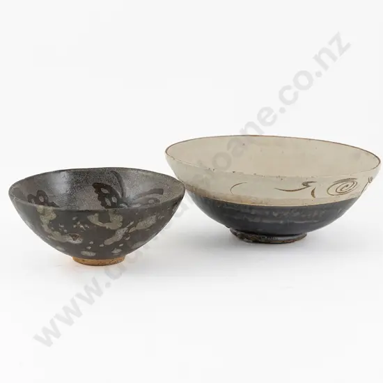 Two Chinese Song Dynasty Style Food Bowls