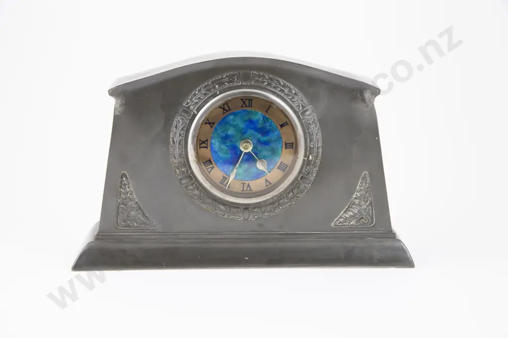 English Pewter For Liberty & Co Pewter Clock Image 1++