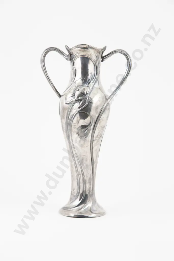 WMF Art Nouveau Two Handled Vase Image 1++