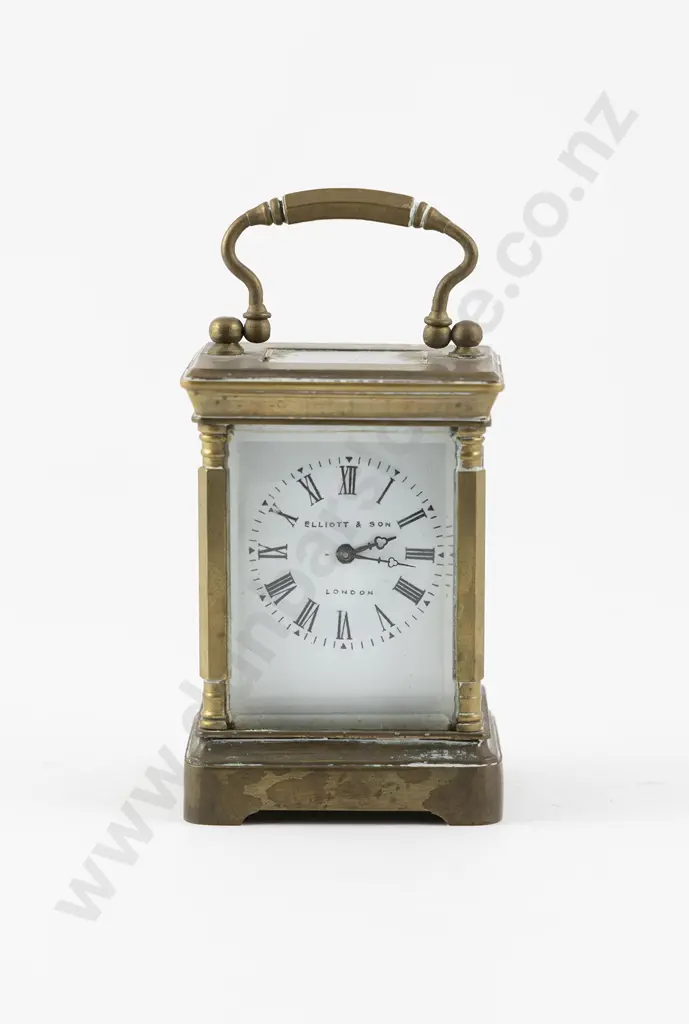 Miniature Brass Cased Carriage Clock Made in France Image 1++
