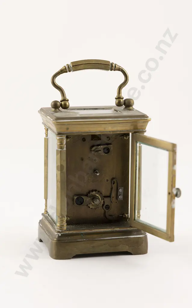Miniature Brass Cased Carriage Clock Made in France Image 1++