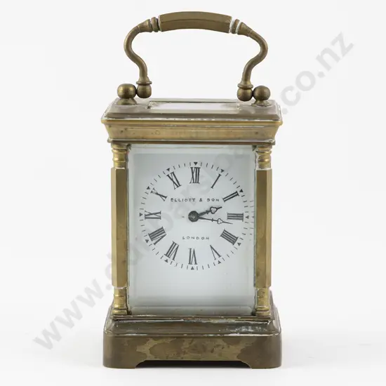 Miniature Brass Cased Carriage Clock Made in France