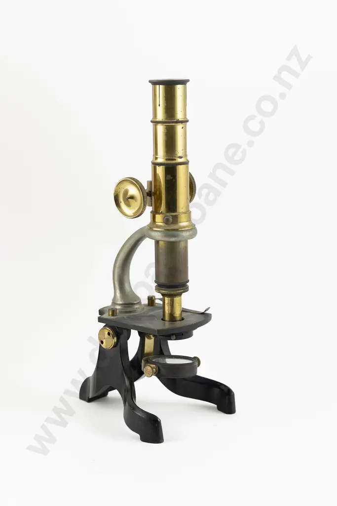 Early C20th Boxed Monocular Microscope Image 1++