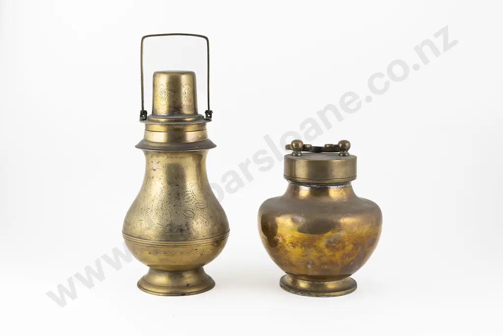 Early C20th Indian Brass Thermos Image 1++