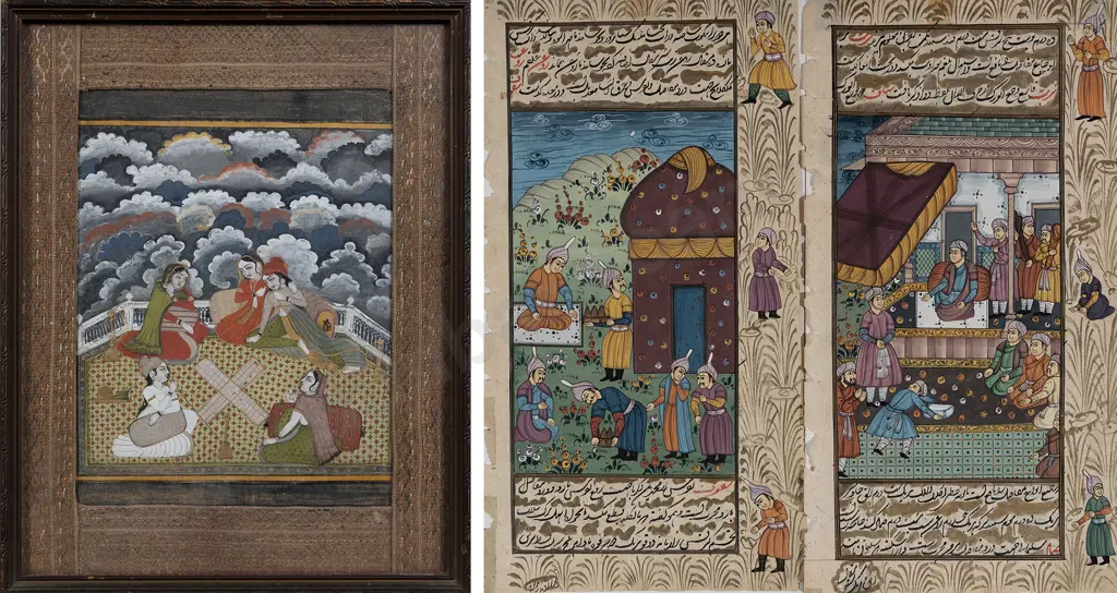 Three Antique Mogul Art Works Image 1++
