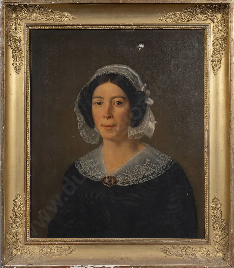 Victorian School - Half Length Portrait Of A Lady Image 1++