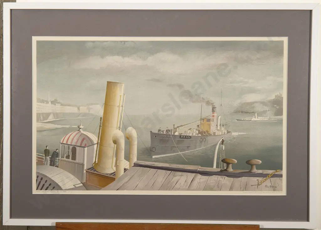 Felix Kelly - Drifter and Paddle Steamers Lithograph Image 1++