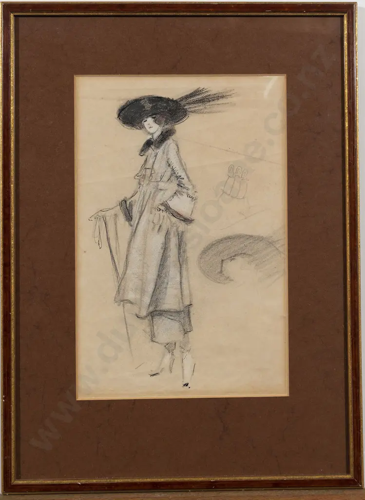 Early C20th Fashion Sketch Image 1++