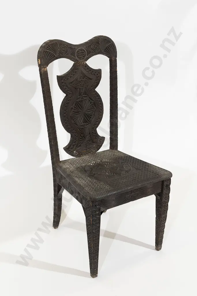 NZ Colonial Kauri Side Chair Image 1++