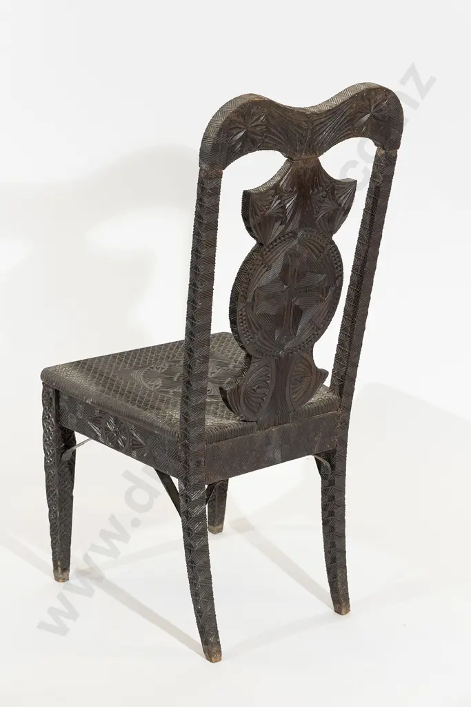 NZ Colonial Kauri Side Chair Image 1++