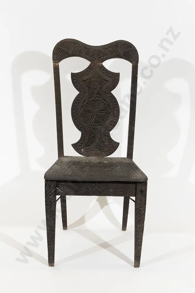NZ Colonial Kauri Side Chair Image 1++